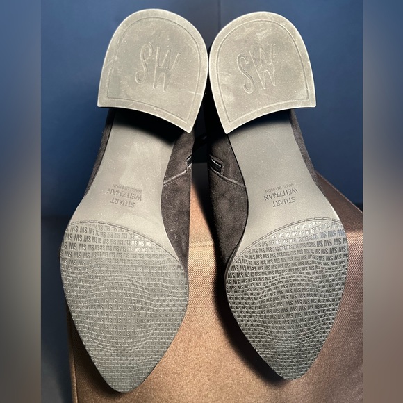 Stuart Weitzman Black Suede Boot - Picture 7 of 12